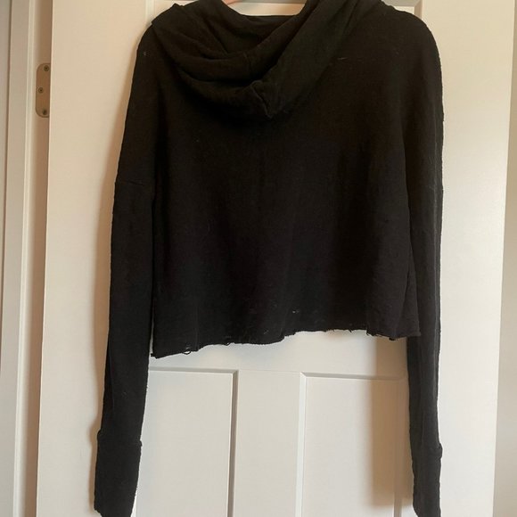 H&M Distressed Cropped Hoodie - Picture 5 of 5